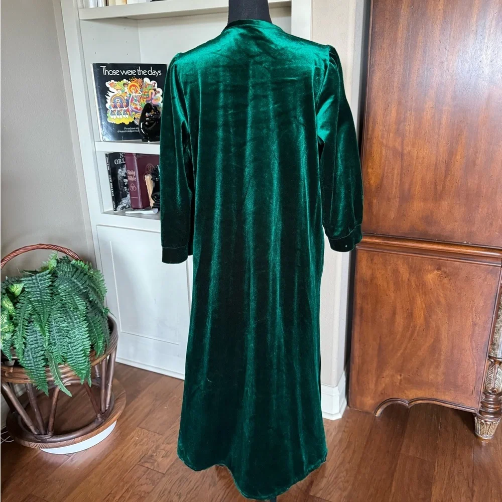 Vintage Cachet Green Housecoat by‎ Sears - Picture 2 of 10